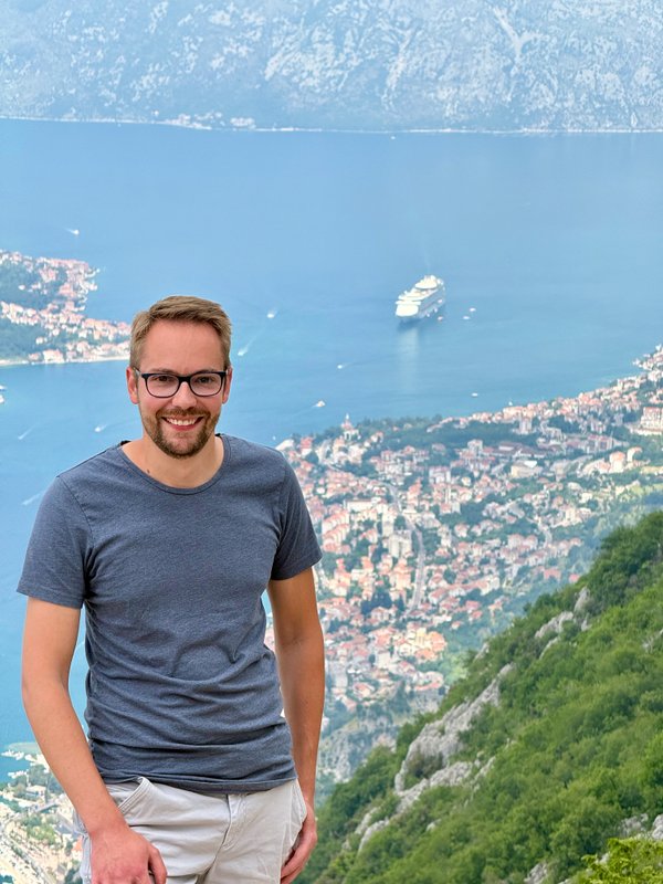 Christian Reischl in Kotor, Montenegro